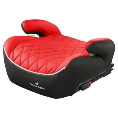 Afbeelding van kinderzitje Andy ISOFIX, Premium zitverhoger auto ECE R 129 gekeurd, zwart/rood