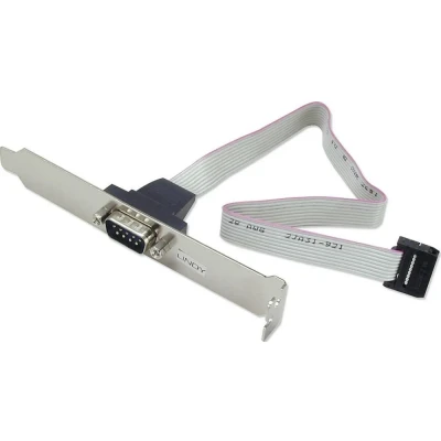 Afbeelding van LINDY Aansluitkabel Serieel [1x D sub stekker 9 polig 1x Female connector 10 polig] 0.26 m Grijs