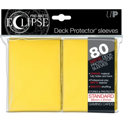 Afbeelding van Eclipse Deck Protectors Yellow (80 stuks)