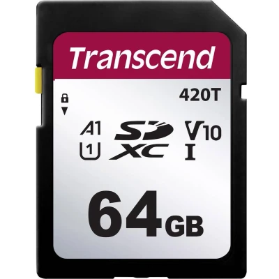 Afbeelding van Transcend TS64GSDC420T SD kaart Industrial 64 GB v30 Video Speed Class