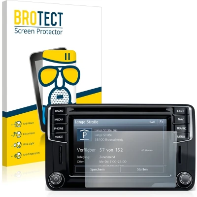 Afbeelding van BROTECT Screenprotector voor Volkswagen Caddy 2015 Discover Media 6.5&quot; Folie Beschermfolie Beschermglas matte