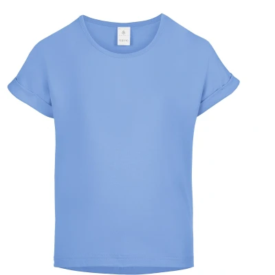 Afbeelding van Merry Style Meisjes T shirts Sport Crop Gym Yoga Hardlopen Violetblauw 140 MS MS10 468 BL
