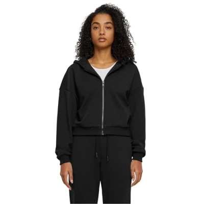 Afbeelding van Urban Classics Sweater met rits, Dames, Maat: XS, Black