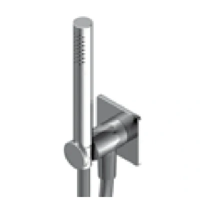 Afbeelding van Zazzeri Inbouw Handdoucheset met watertoevoer mat wit 31000414A001010
