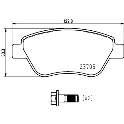 Afbeelding van Brembo Remblokset P 23 169
