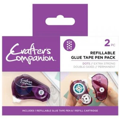Afbeelding van Crafter&#039;s Companion Glue Tape Pen &amp; Refill Dots 2st.