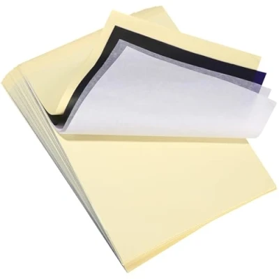 Afbeelding van LEAZZLE 100 vellen tattoo transferpapier, A4 stencilpapier, tattoopapier voor commercieel en persoonlijk gebruik, geschikt tattoodecoratie