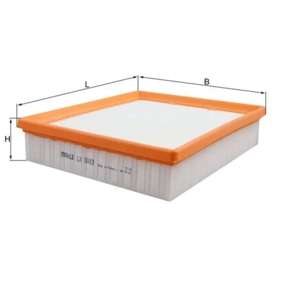 Afbeelding van Knecht Luchtfilter LX 5083