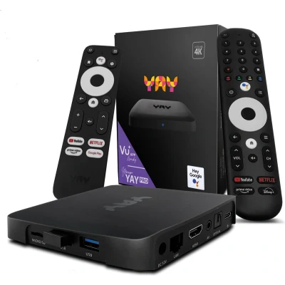 Afbeelding van YAY GO PRO AndroidTV 4K UHD OTT IPTV Mediaspeler Box Google en Netflix Gecertificeerd