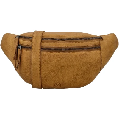 Afbeelding van Hide &amp; Stitches Paint Rock Heuptas Okergeel 100% Leer