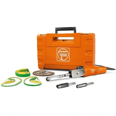 Afbeelding van Fein BF10 280E 7 228 05 51 00 0 Bandschuurmachine Incl. accessoires, koffer 800 W Bandbreedte 3 mm, 6 20 mm Bandlengte 520