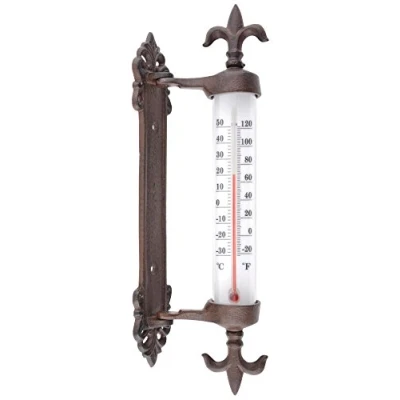 Afbeelding van Raamkozijnthermometer gietijzer