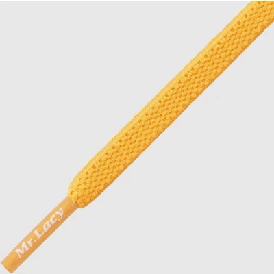 Afbeelding van Mr. Lacy Flexies Bright Orange 110cm lang 7mm breed elastische veter