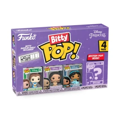 Afbeelding van Funko Pop! 4 Pack: Disney Princess Series 2 Peasant Belle 90 Pocahontas 197 Jasmine 326 + Mystery