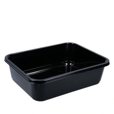 Afbeelding van H3 Serie Bakken &amp; Deksels 5000cc H320/88 PP Spuitgiet NP Zwart 312 x 245 88mm