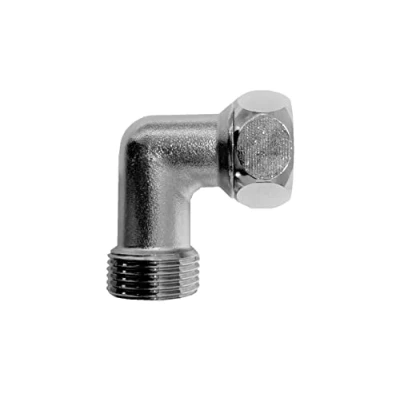 Afbeelding van SpiceFlow 90 hoekadapter, 3/4 inch binnendraad, buitendraad, chroom/messing