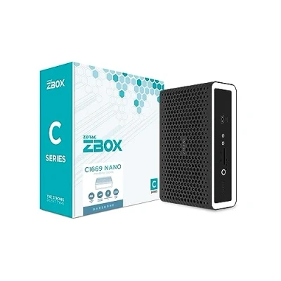 Afbeelding van Zotac ZBOX CI669 NANO 1,8L maat pc Zwart, Wit Intel SoC i7 1355U 1,7 GHz