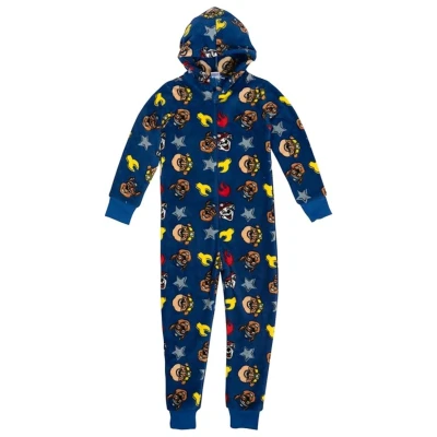 Afbeelding van United Labels Paw Patrol jumpsuit voor jongens, blauw, overall met capuchon, lang, eendelig kinderen, 98 104
