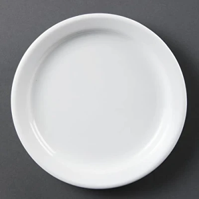 Afbeelding van Olympia Whiteware borden met smalle rand 18cm (12 stuks)