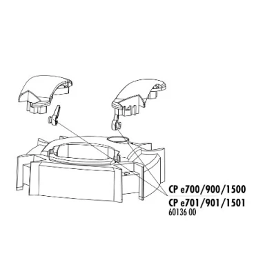 Afbeelding van Jbl Cristalprofi E700/E900/E1500 Afsluitkraan Filters 1 set
