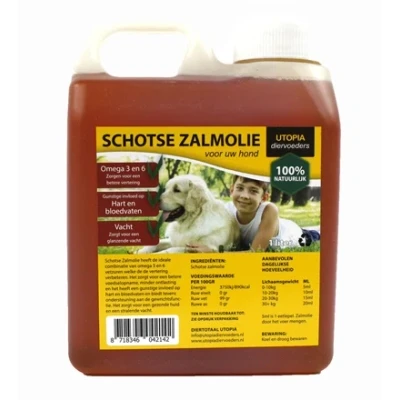 Afbeelding van Utopia Schotse Zalmolie Naturel 1 LTR