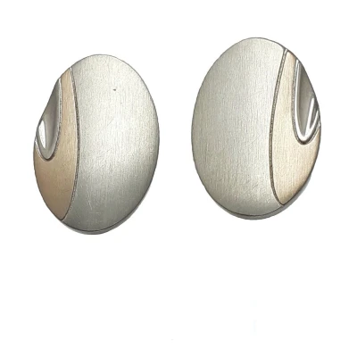 Afbeelding van Oorbellen zilver/goud Verlinden juwelier
