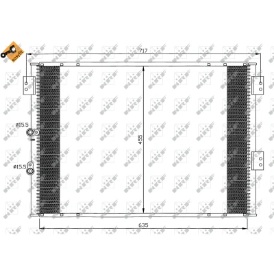 Afbeelding van Condensor, airconditioning NRF 35461
