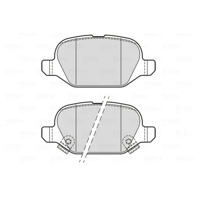 Afbeelding van VALEO 302338 Remblokkenset Vooras Incl. slijtage waarschuwingscontact Met slotschroefset, anti kreukplaat VOLKSWAGEN: Passat B8 Variant, Tiguan II