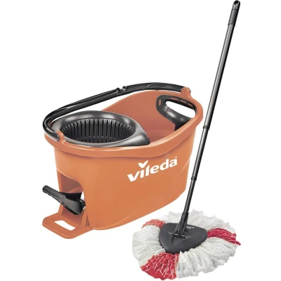 Afbeelding van Vileda Vloerwisserset Turbo Colors Coral (3 delig)