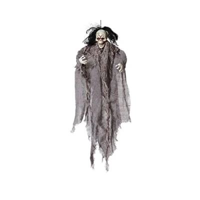 Afbeelding van Halloween/horror thema hang decoratie spook/skelet enge/griezelige pop 60 cm Feestdecoratievoorwerp