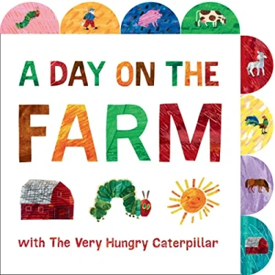 Afbeelding van A Day on the Farm with Very Hungry Caterpillar: Tabbed Board Book (World of Eric Carle) (The World