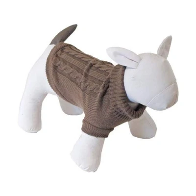 Afbeelding van honden kabeltrui bruin boony 25cm