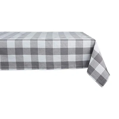 Afbeelding van DII Buffalo Check Collection, klassiek boerderijtafelkleed, tafelkleed, 60 x 120, grijs en wit