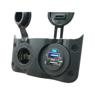 Afbeelding van Talamex Paneel Wave met 12 volt en Dubbel USB stopcontact