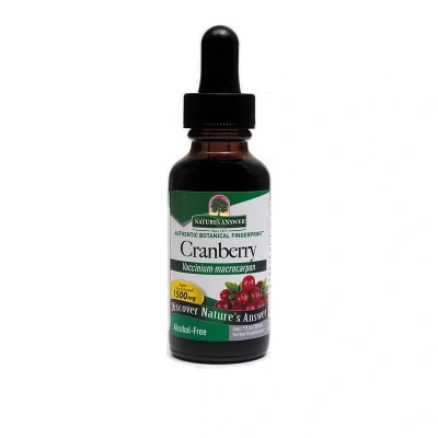 Afbeelding van Natures Answer Cranberry extract alcoholvrij 1:1 1500 mg 30 ml