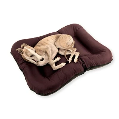 Afbeelding van 4L Textil KLEO Hondenbed voor grote honden, wasbaar, hondenkussen, hondenmat, hondenmatras, XXL (XL 130 x 110 cm, bruin (met ritssluiting)