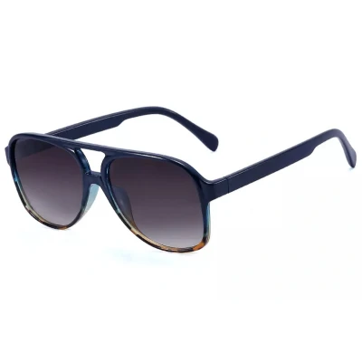 Afbeelding van ASTRADAVI Zonnebril Classic Vintage Sunglasses UV400 Marineblauw Luipaard Frame &amp; Donkere Lenzen