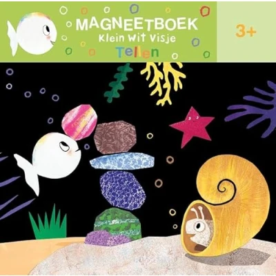Afbeelding van Klein wit visje Magneetboek visje.