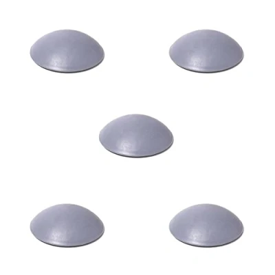 Afbeelding van 5 x sossai® zelfklevende deurbuffer Spot Grey diameter 40 mm Kleur: Grijs Wandbescherming voor deurklink Wandbuffer