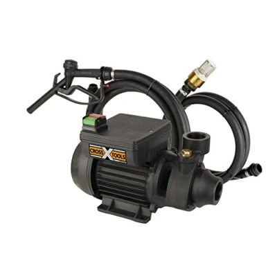 Afbeelding van Cross Tools MultiOil 68800 Brandstofpomp, dieselpomp, olieaanvoerpomp, 35 m, met slangenset en sproeikop, ijzer/gietijzer, 230 V, 550 W, zwart