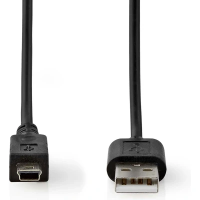 Afbeelding van USB Kabel 2.0 A Male Micro B 5 Pin Female 480 Mbps Nedis