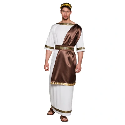 Afbeelding van Boland Zeus Verkleedpak Heren Wit maat M/L
