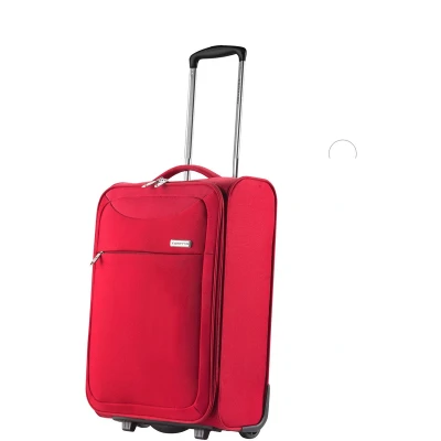 Afbeelding van CarryOn Air Upright Handbagage Koffer 55 x 35 20 cm Zachte Trolley 37 Liter Lichtgewicht Rood