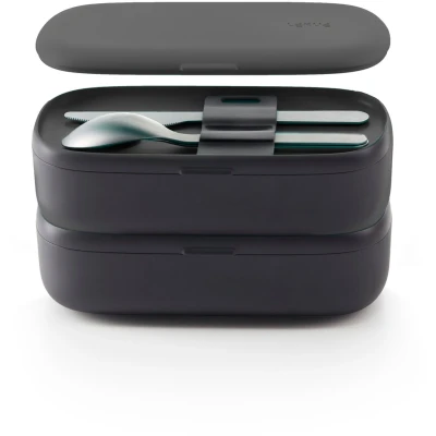 Afbeelding van Lékué To Go lunchboxen 5 delig Zwart