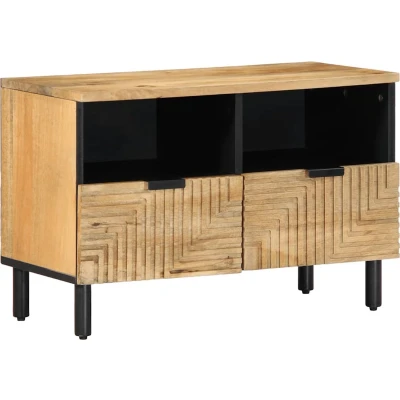 Afbeelding van vidaXL Tv meubel 70x33x46 cm massief mangohout bruin