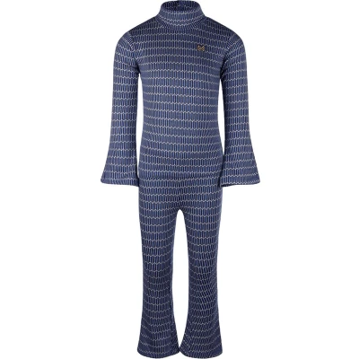 Afbeelding van Koko Noko Set Top Flared Broek Print Blauw/dessin 92