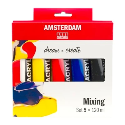 Afbeelding van Amsterdam Standard Series acrylverf mengset 5 x 120 ml