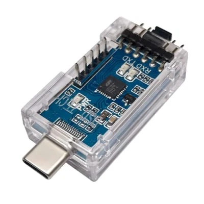 Afbeelding van DSD TECH SH U09B3 USB TYPE C naar TTL Seriële Adapter met CP2102N Spaander