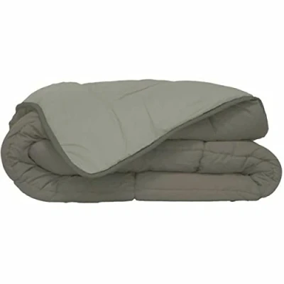 Afbeelding van POYET MOTTE Quilt Microfiber 400g / m² CALGARY Taupe &amp; Linnen 220x240cm