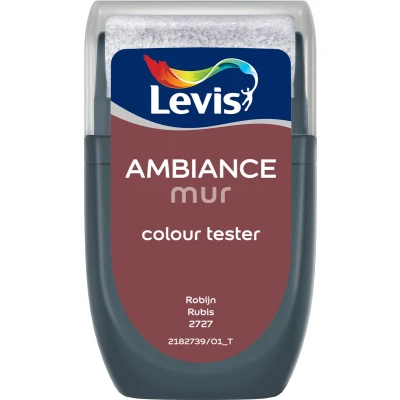 Afbeelding van Levis Verf Ambiance Mur Mat Tester 30ml Robijn
